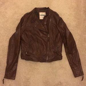 Faux leather jacket
